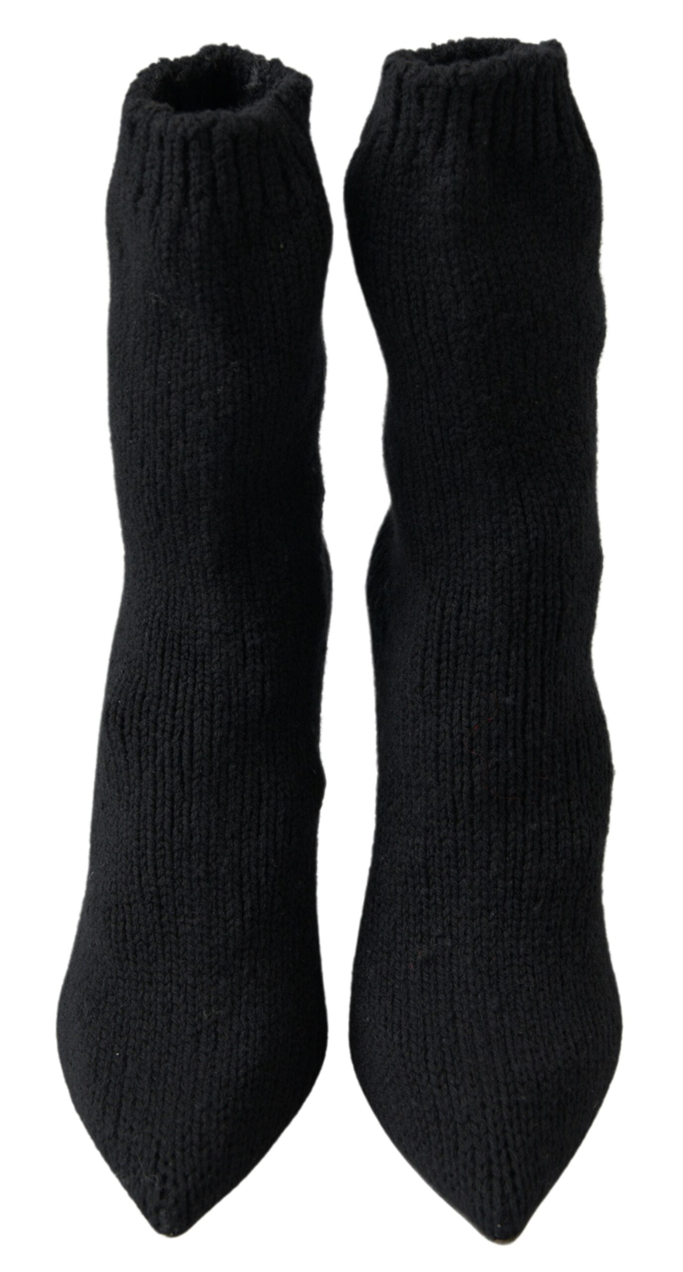 Bottes Dolce &amp; Gabbana noires à talons aiguilles mi-mollet pour femmes