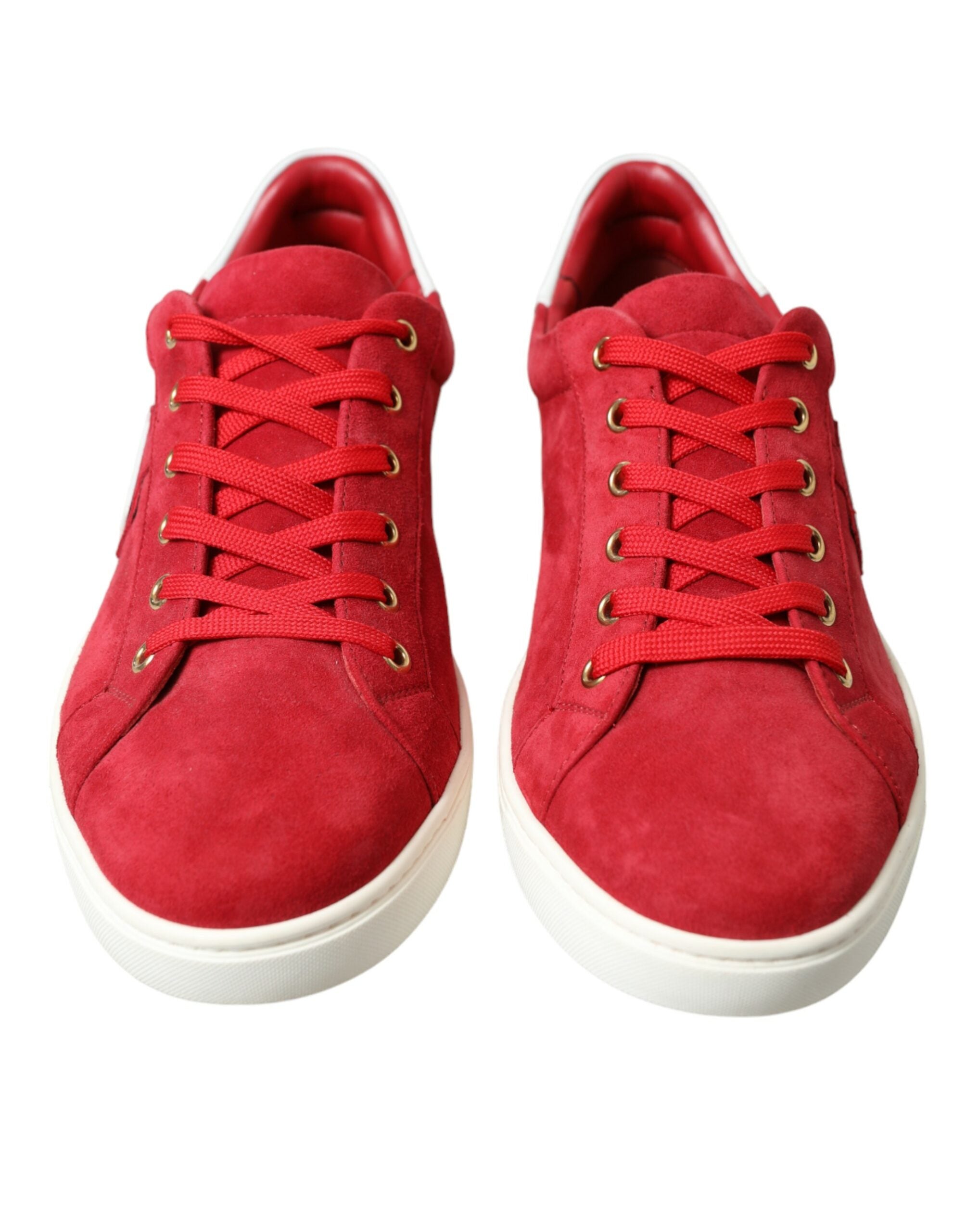 Dolce &amp; Gabbana Herren-Sneaker aus rotem Wildleder