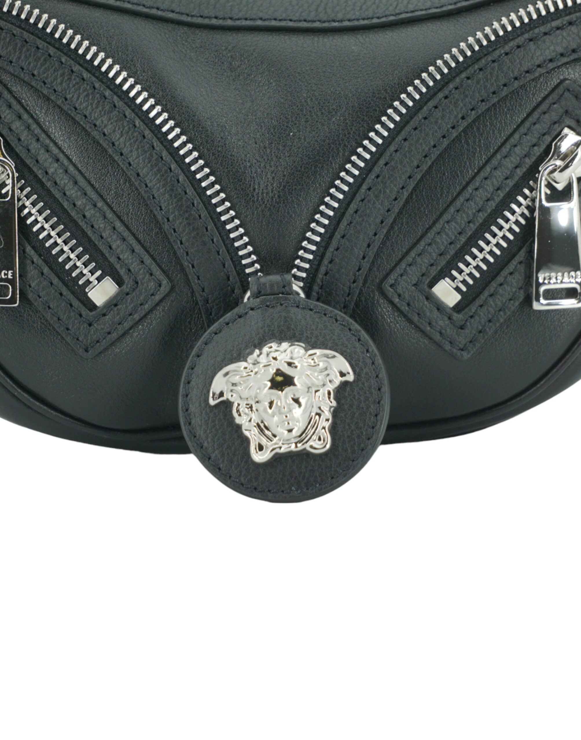 Sac bandoulière Versace Elegant Black Mini Hobo