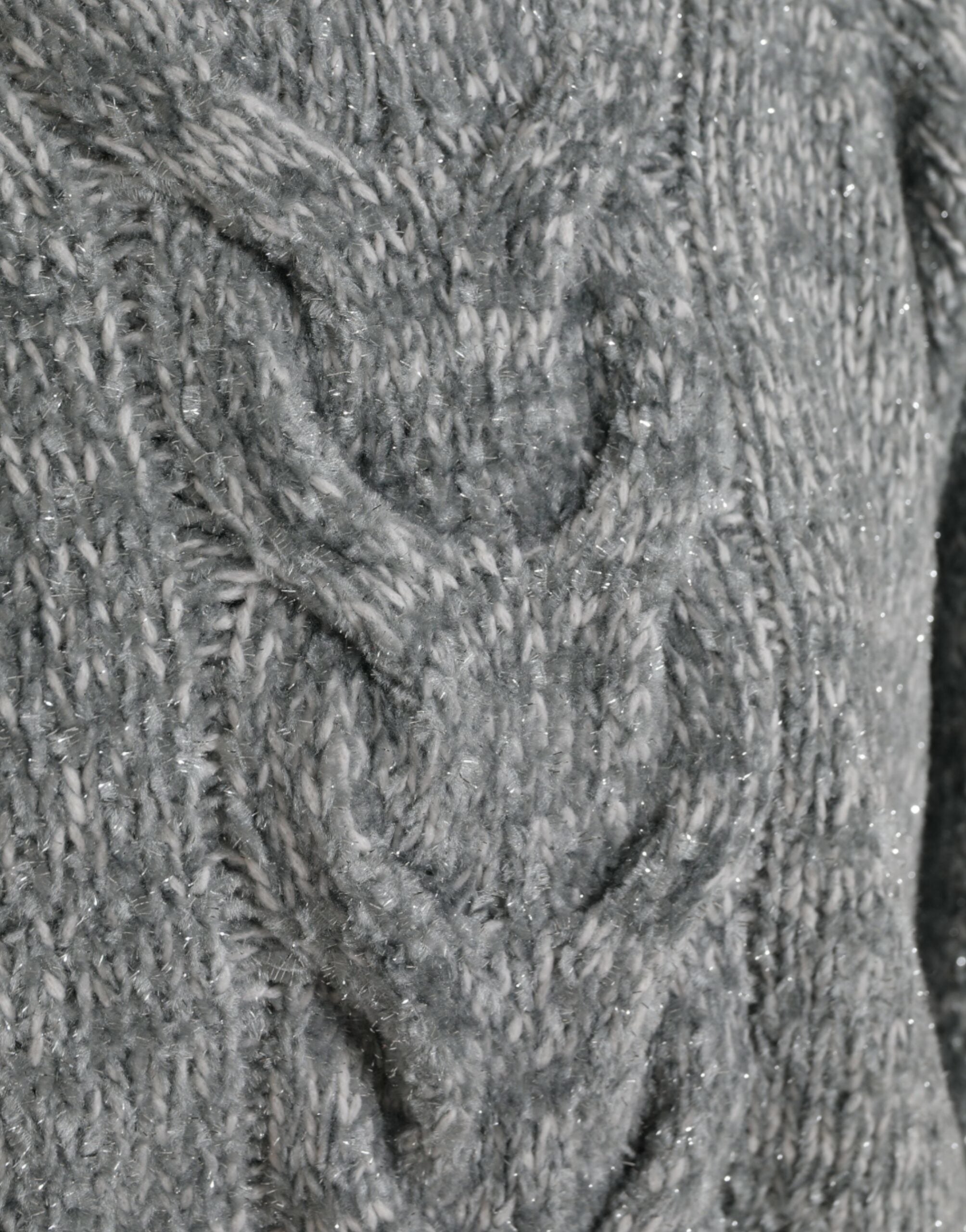 Dolce &amp; Gabbana grauer Kaschmir-Rollkragenpullover