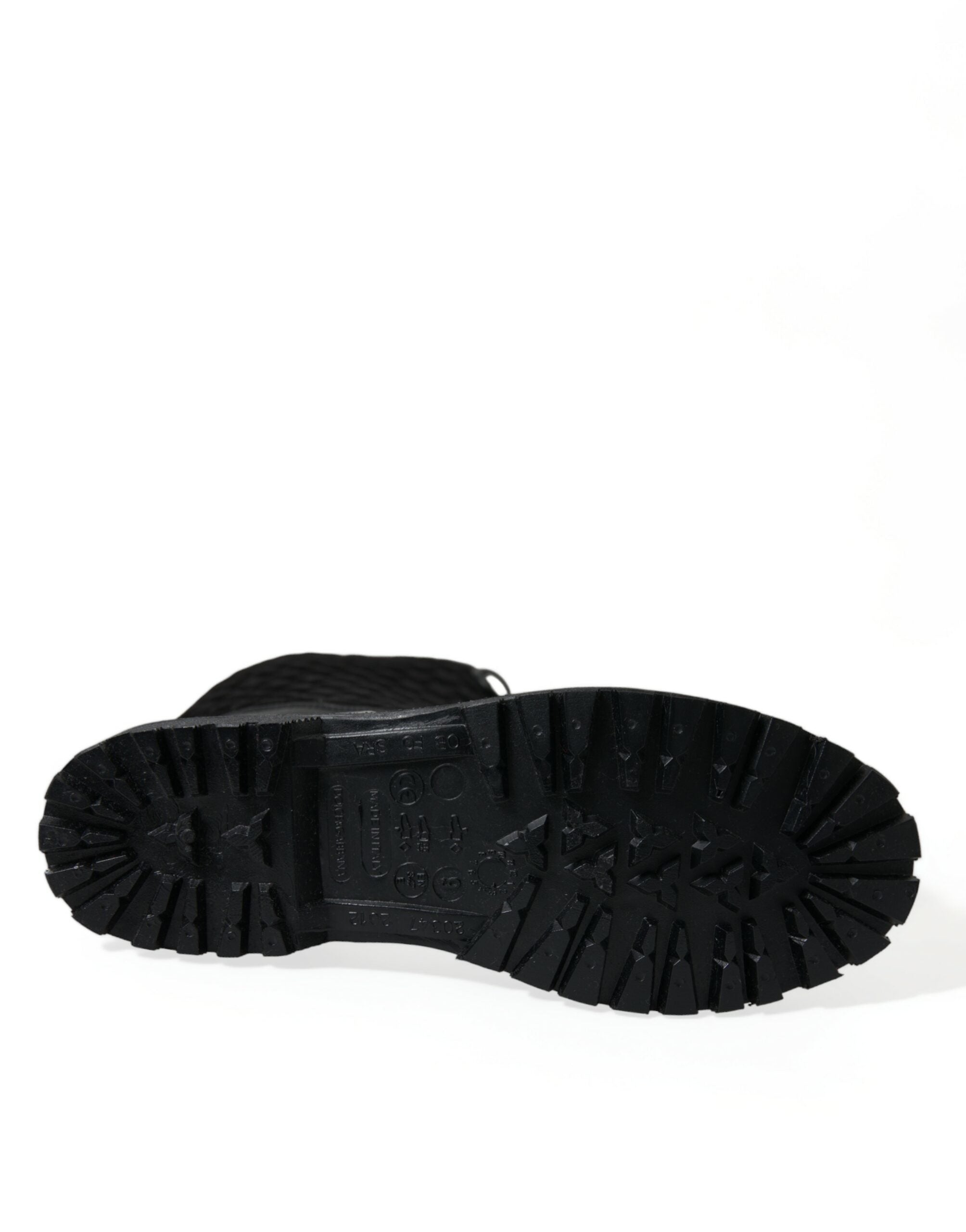 Bottes de pluie Dolce &amp; Gabbana Chioggia en daim noir