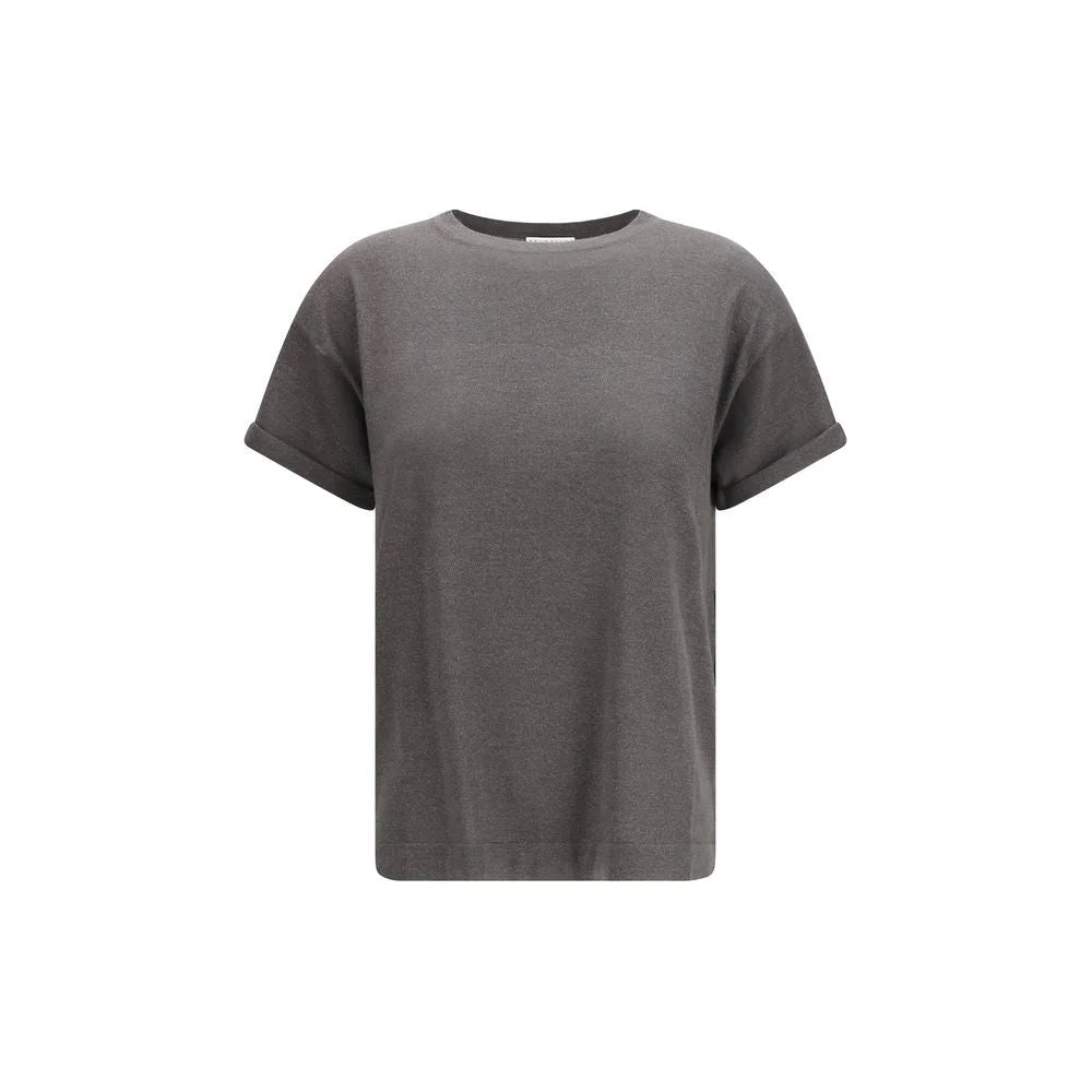 Brunello Cucinelli Gray Nylon T-Shirt