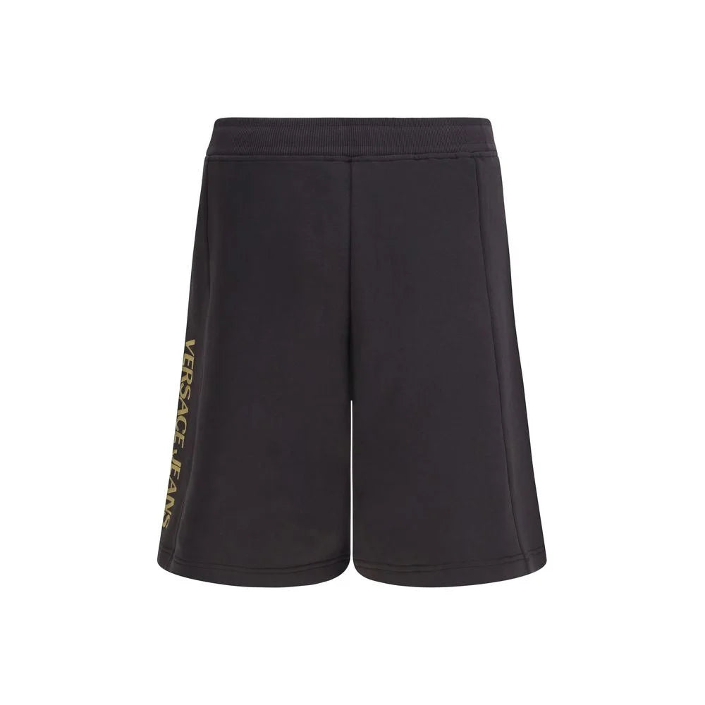 Versace Jeans Black Cotton Bermuda Shorts - XL
