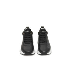 Cerruti 1881 Schwarze Leder-Sneaker für Damen
