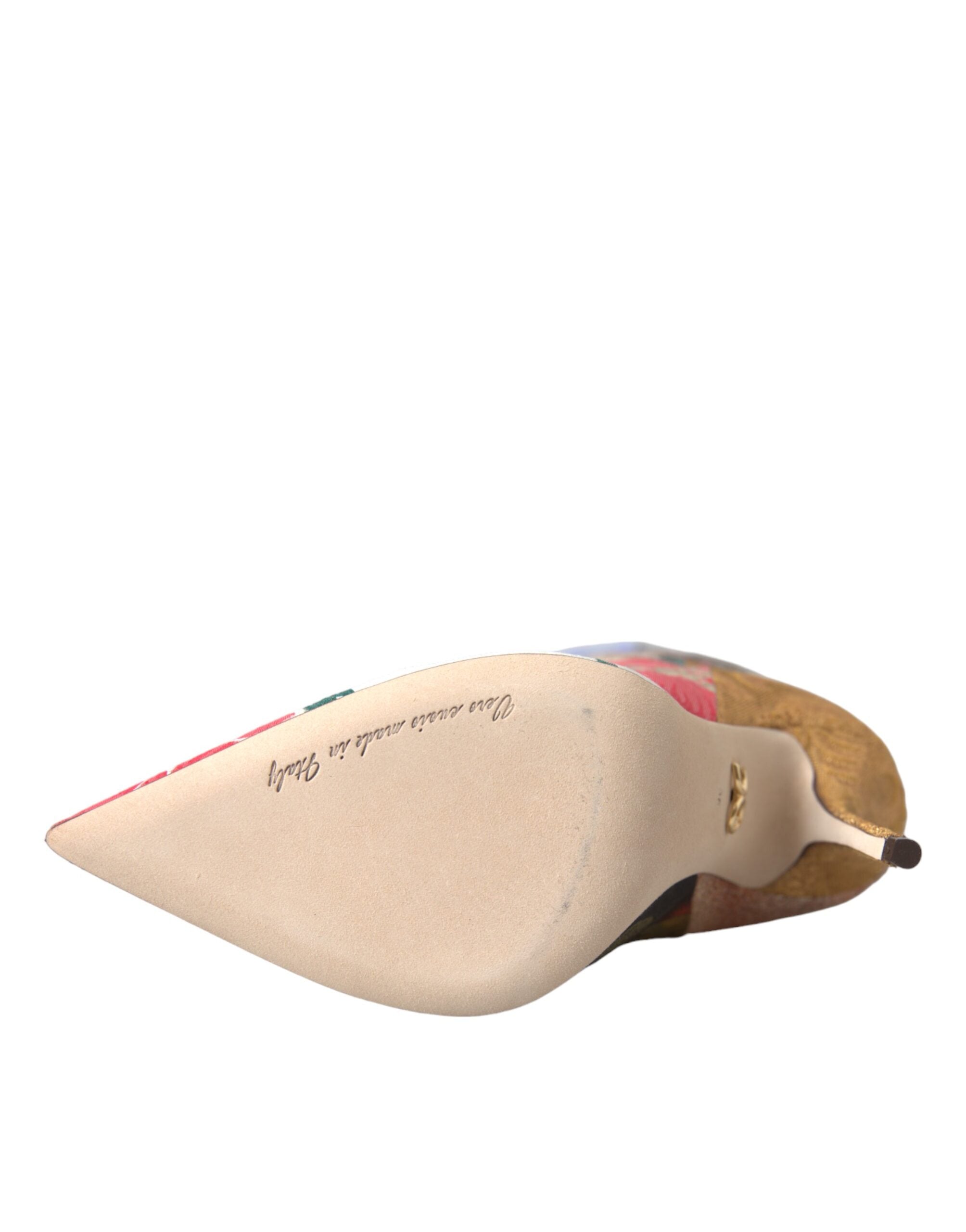 Bottes à talons Dolce &amp; Gabbana à imprimé patchwork multicolore