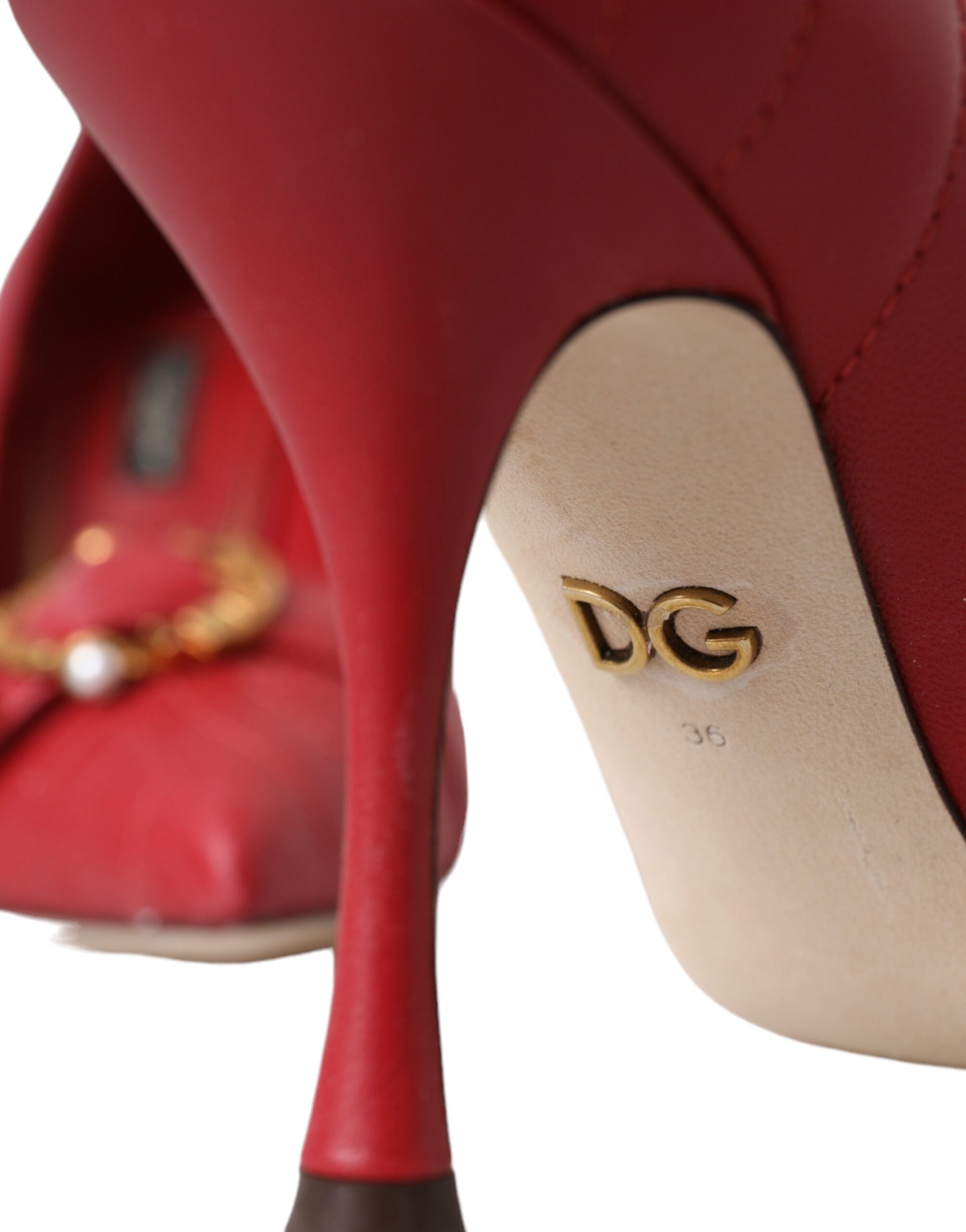 Dolce &amp; Gabbana Red Devotion Lederpumps