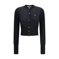 Vivienne Westwood Black Merino Wool Cardigan