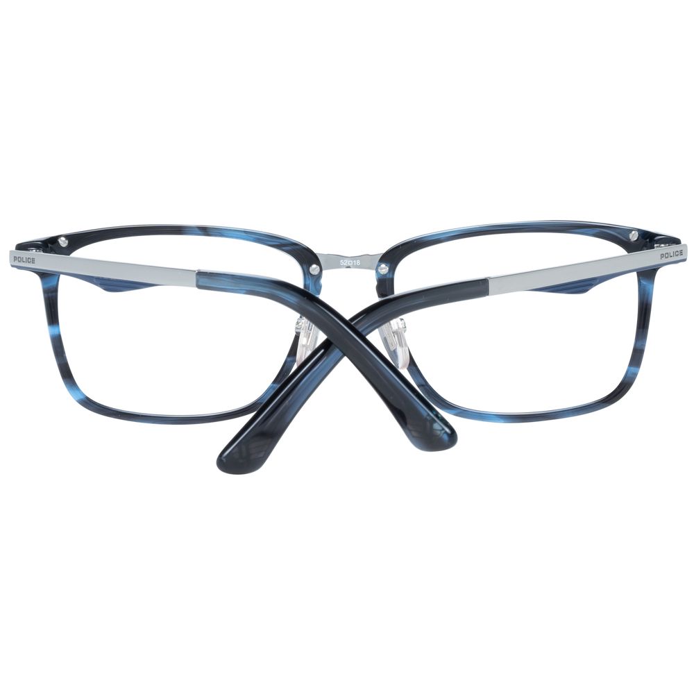 Monture de lunettes homme bleu police