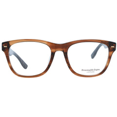 Ermenegildo Zegna Brown Men Glasses Frame