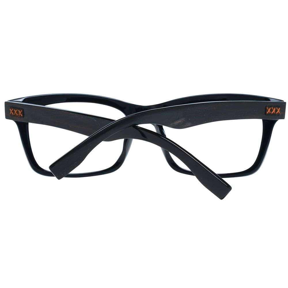 Monture de lunettes Ermenegildo Zegna noire pour homme