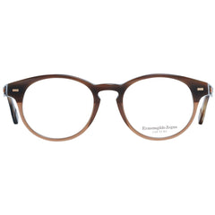 Ermenegildo Zegna Brown Men Glasses Frame