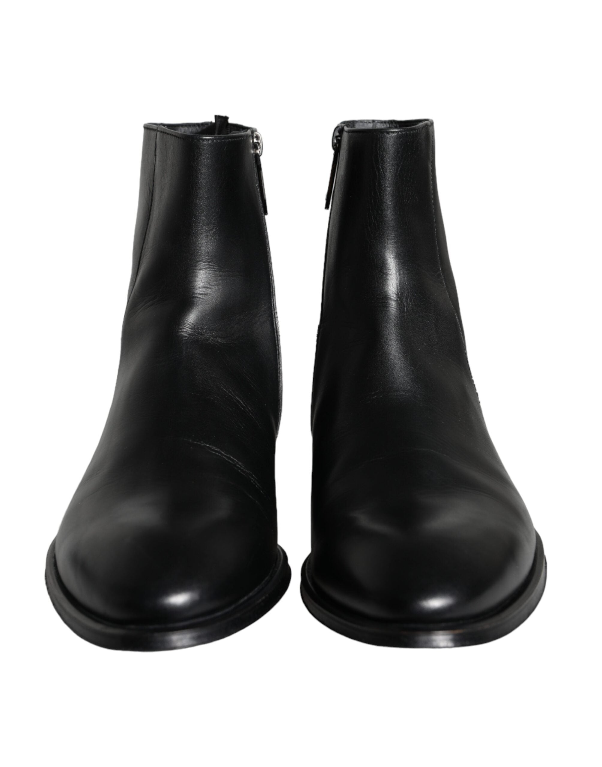 Bottines Dolce &amp; Gabbana en cuir de veau noir pour homme
