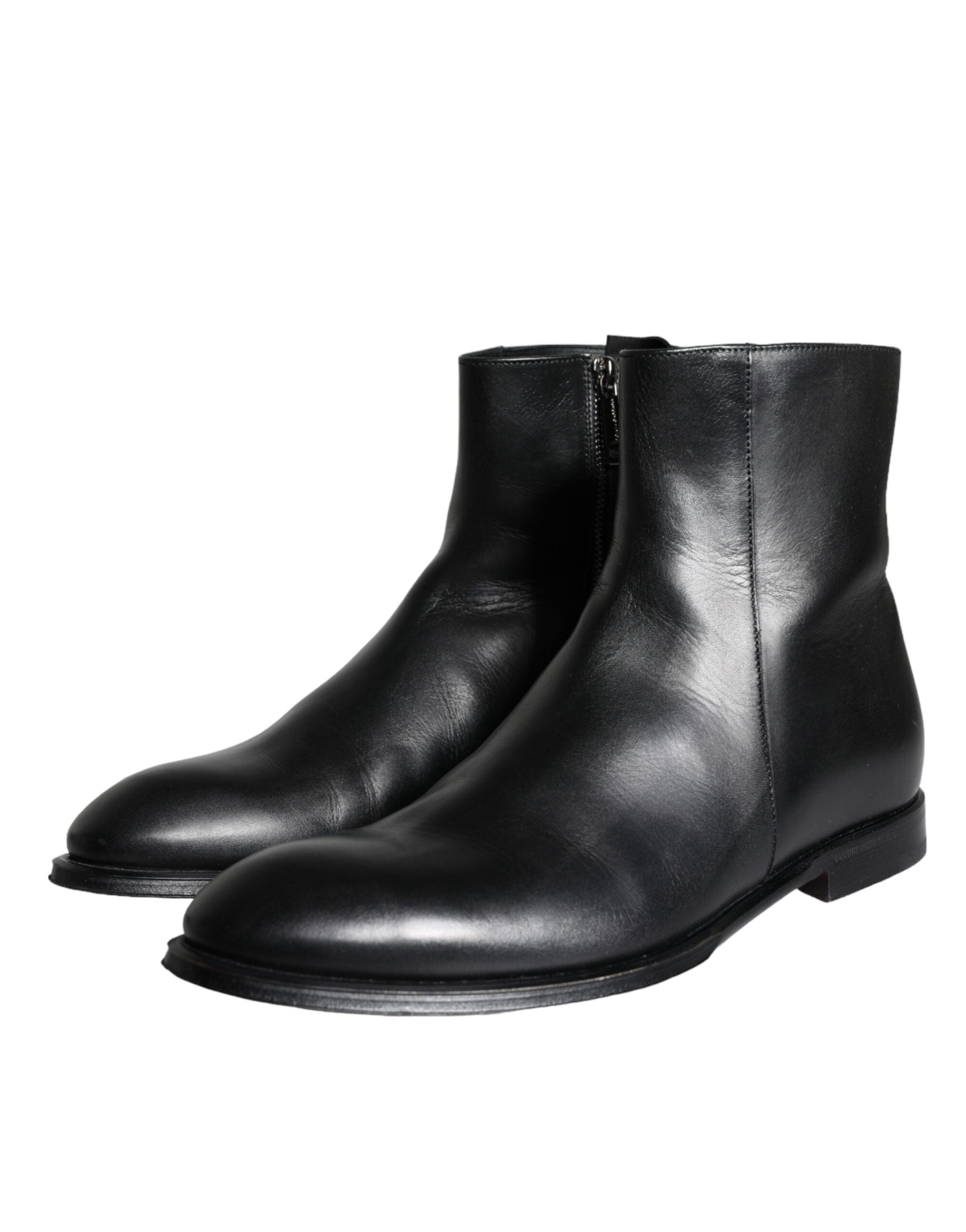 Bottines Dolce &amp; Gabbana en cuir de veau noir pour homme