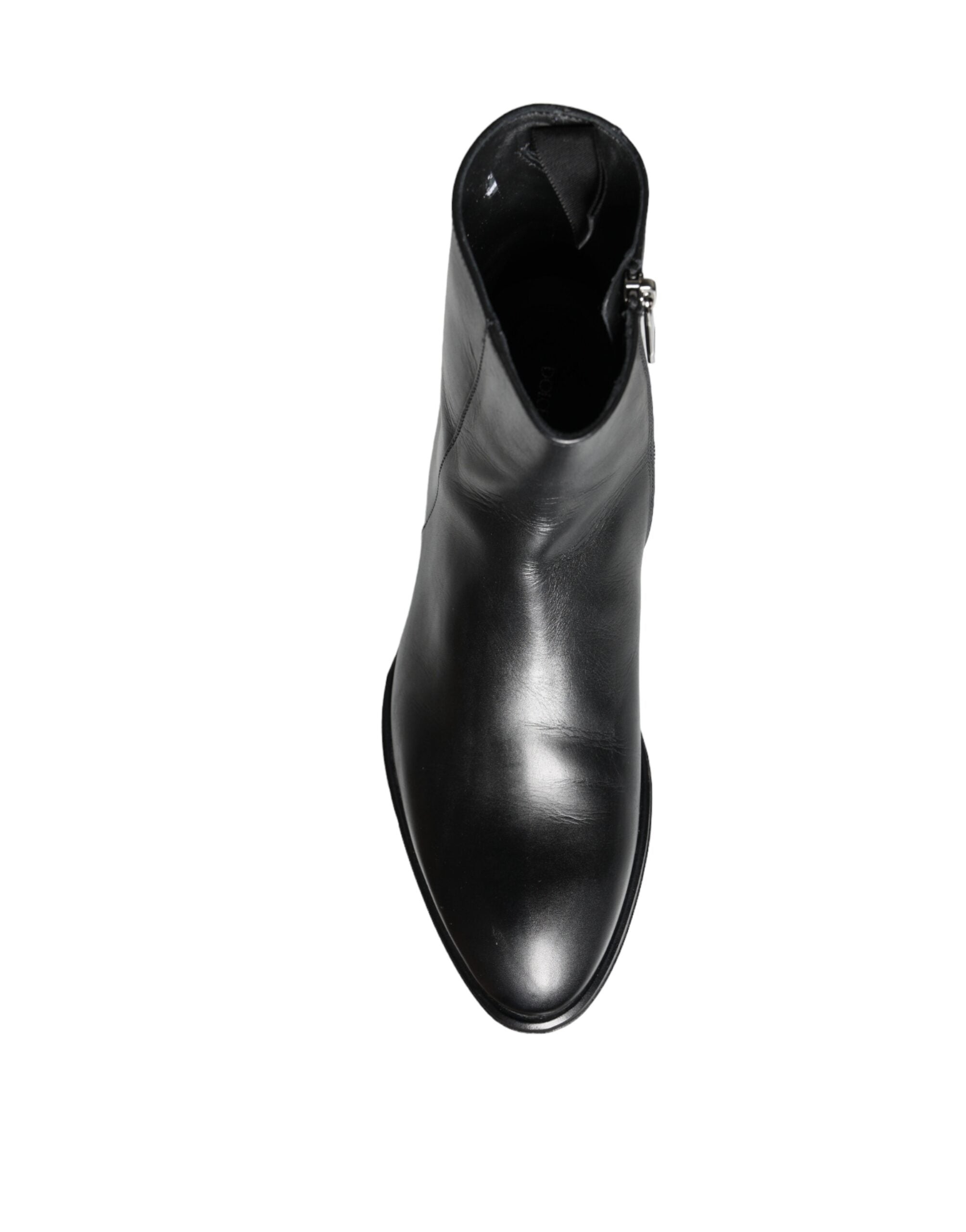 Bottines Dolce &amp; Gabbana en cuir de veau noir pour homme