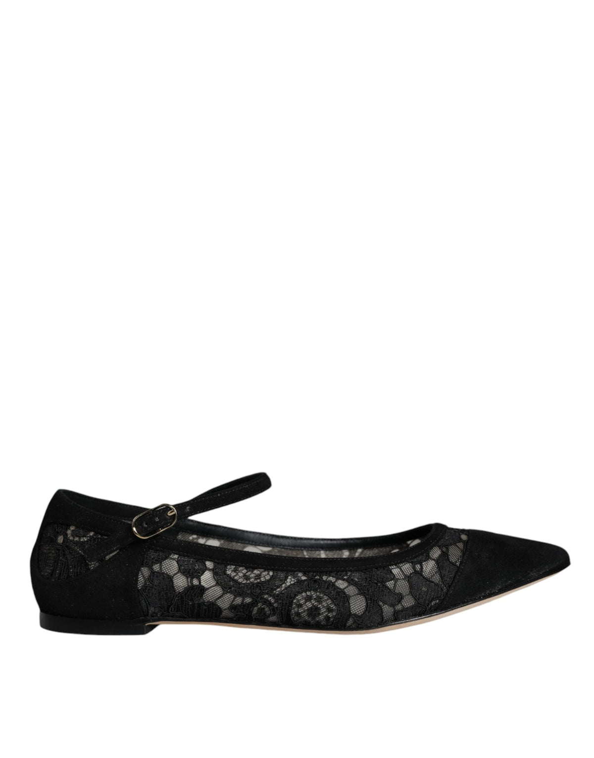 Dolce &amp; Gabbana Schwarze Taormina-Schnürschuhe Bellucci Flats