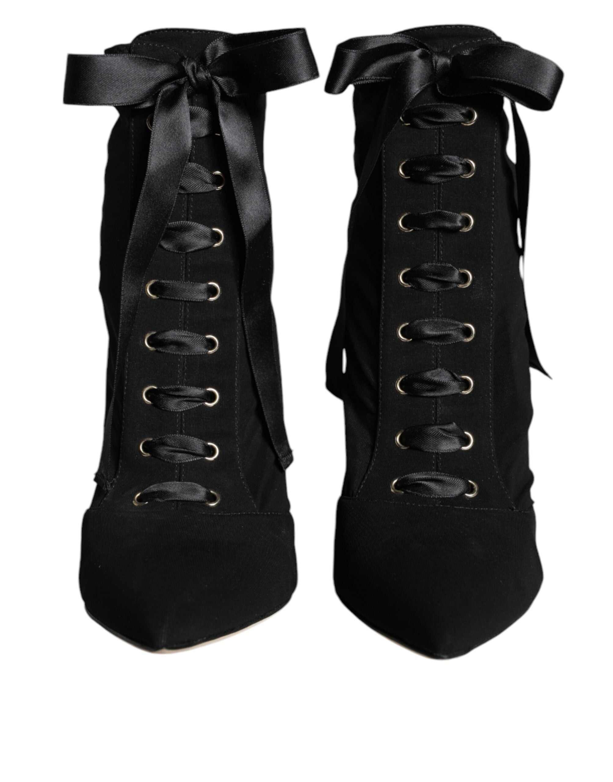 Dolce &amp; Gabbana Schwarze Jersey-Stretch-Ankle-Booties