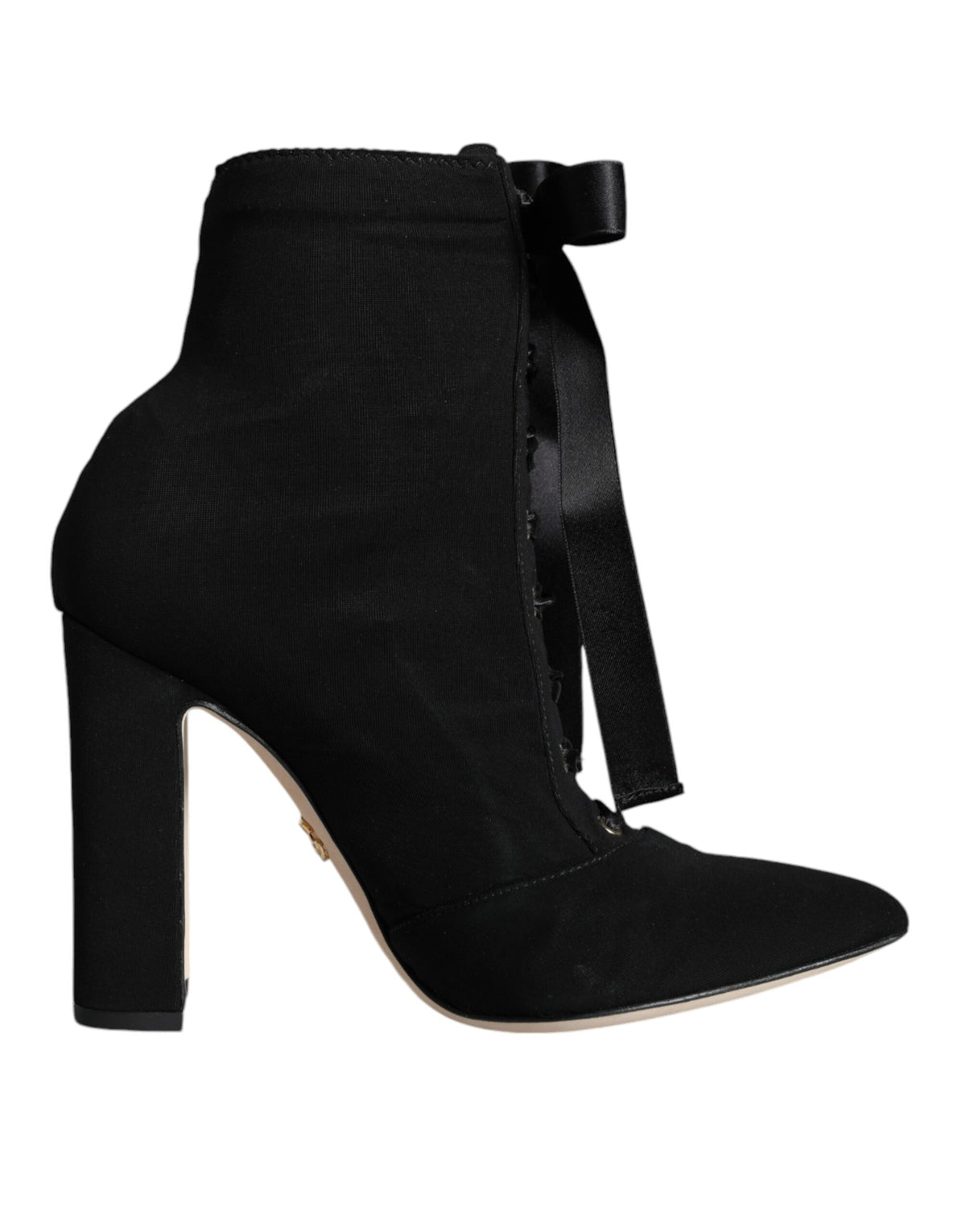 Dolce &amp; Gabbana Schwarze Jersey-Stretch-Ankle-Booties