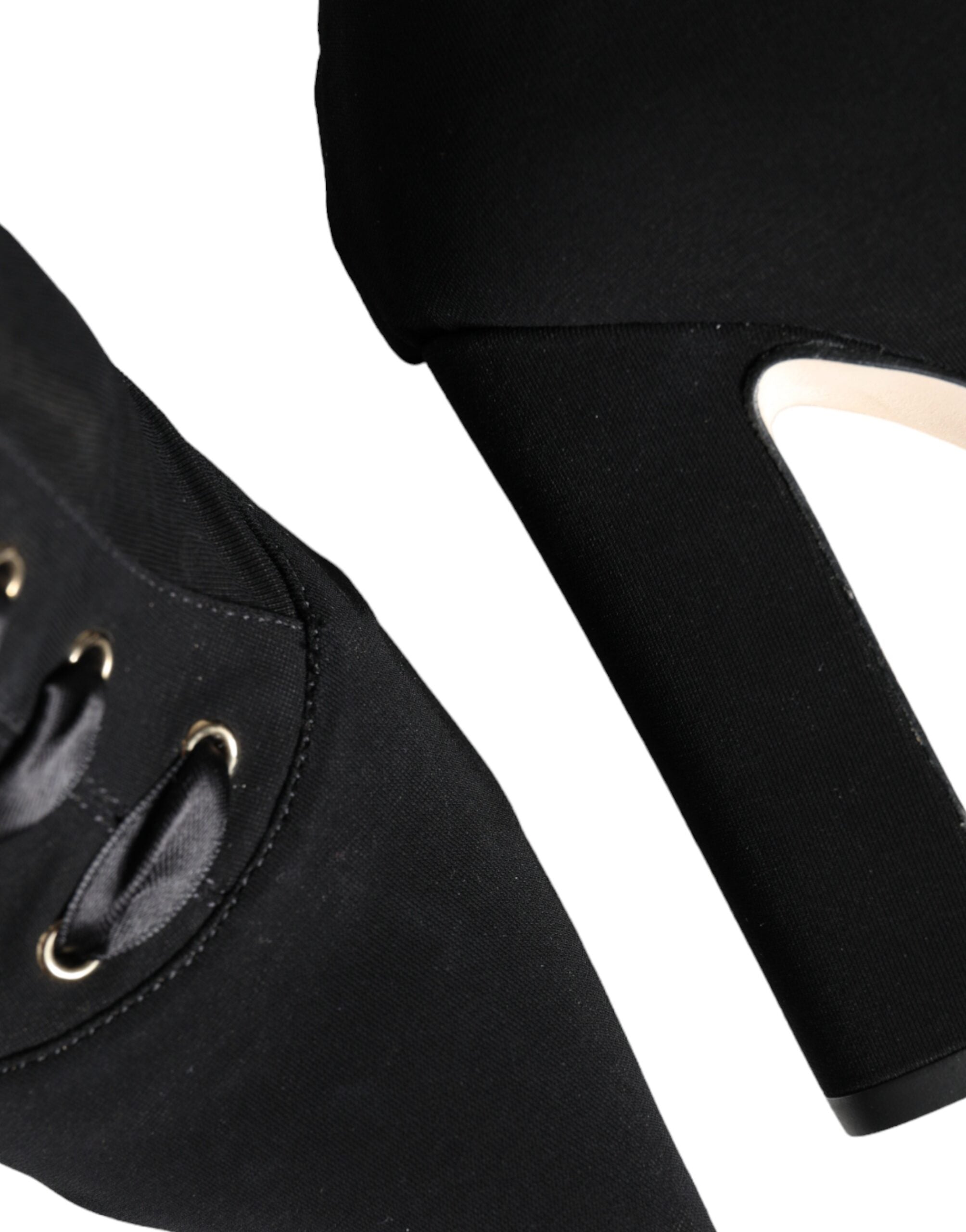 Dolce &amp; Gabbana Schwarze Jersey-Stretch-Ankle-Booties