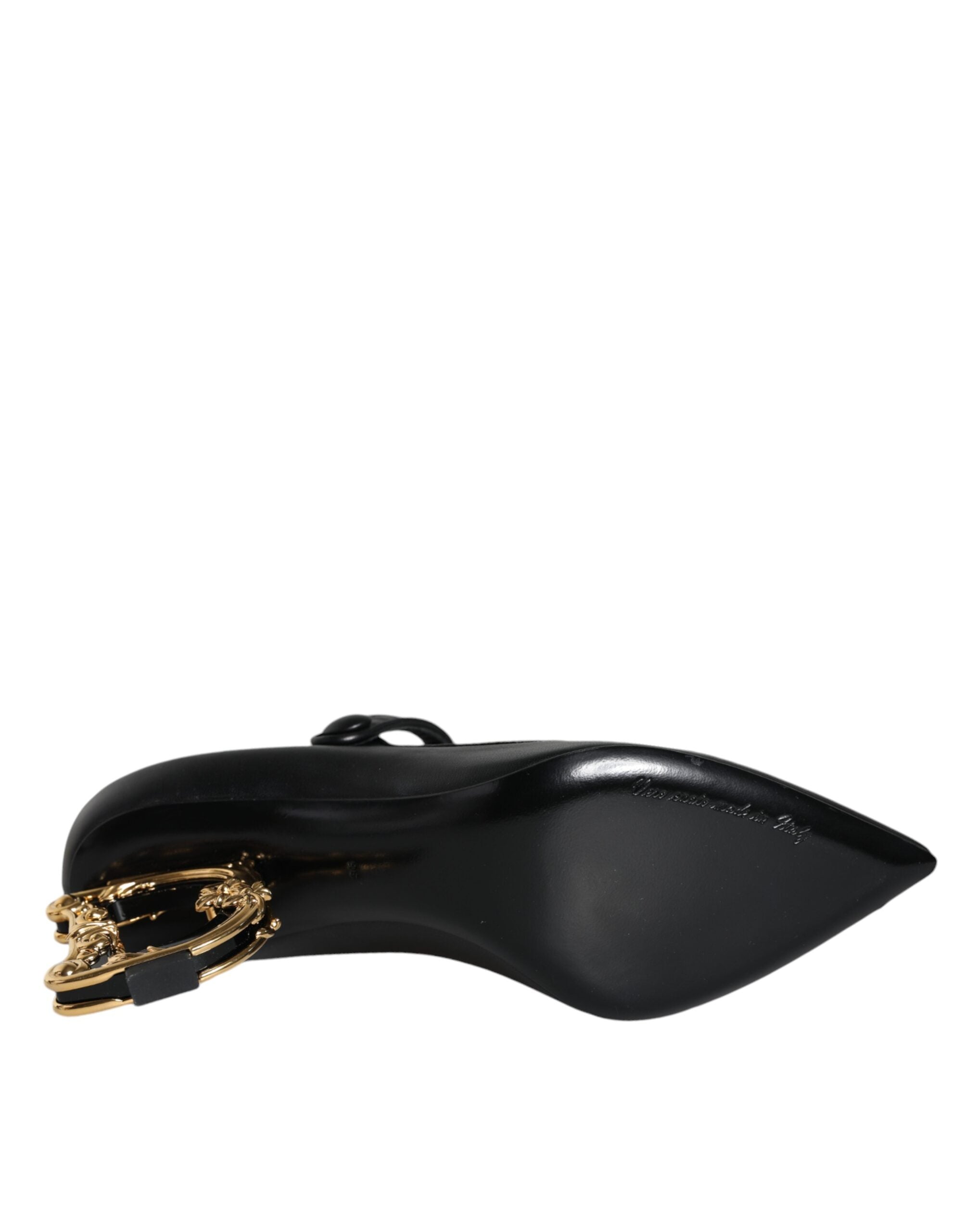 Escarpins Mary Jane Dolce &amp; Gabbana en cuir noir à logo