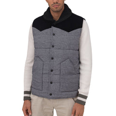 Veste sans manches en coton gris Gran Sasso