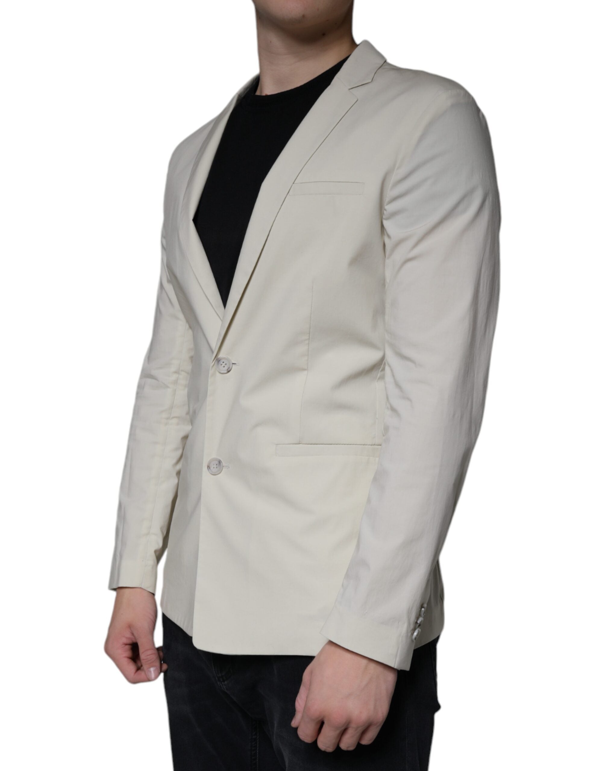 Paolo Pecora Milano Beige Einreihiger Anzug/Blazer