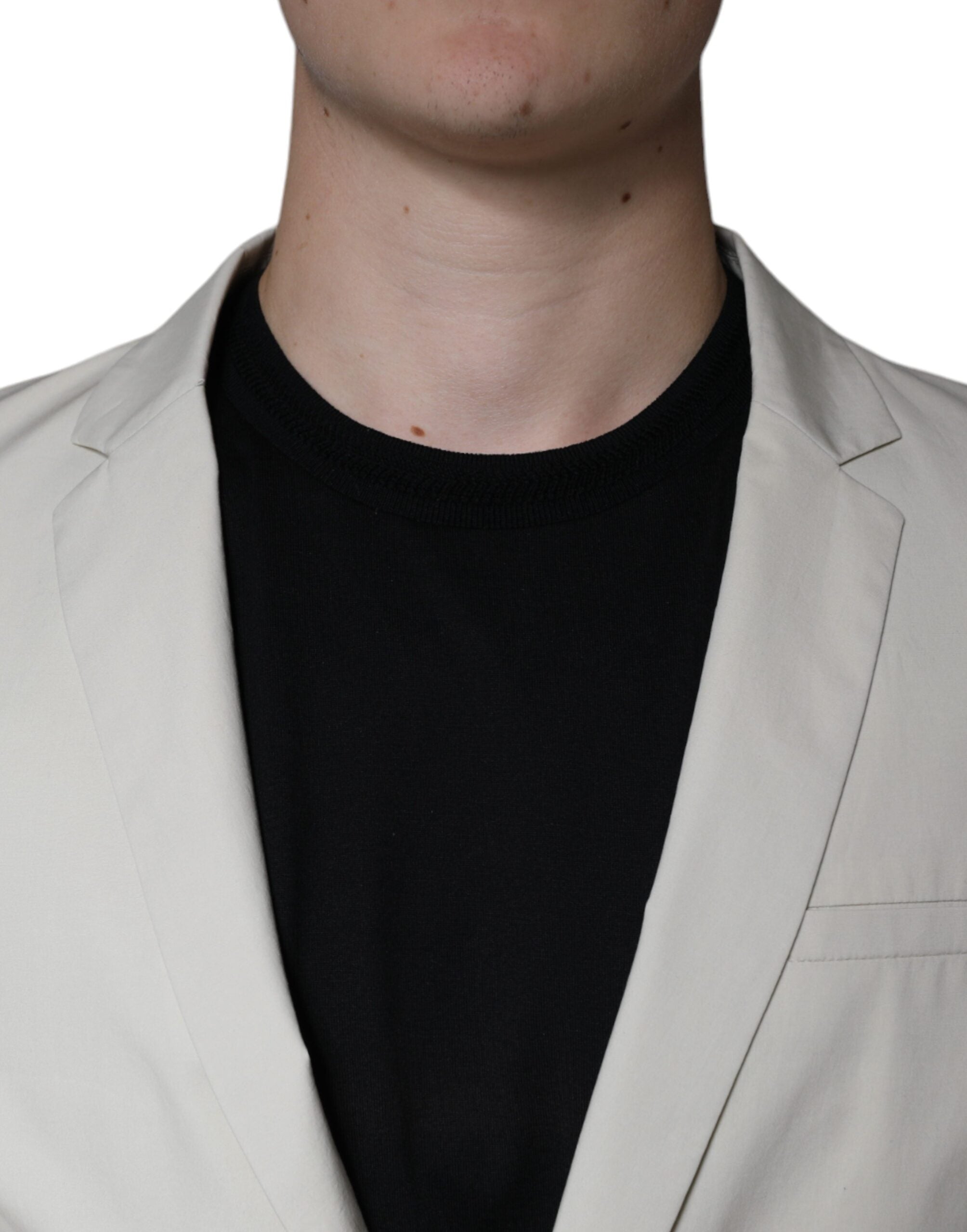 Paolo Pecora Milano Beige Einreihiger Anzug/Blazer