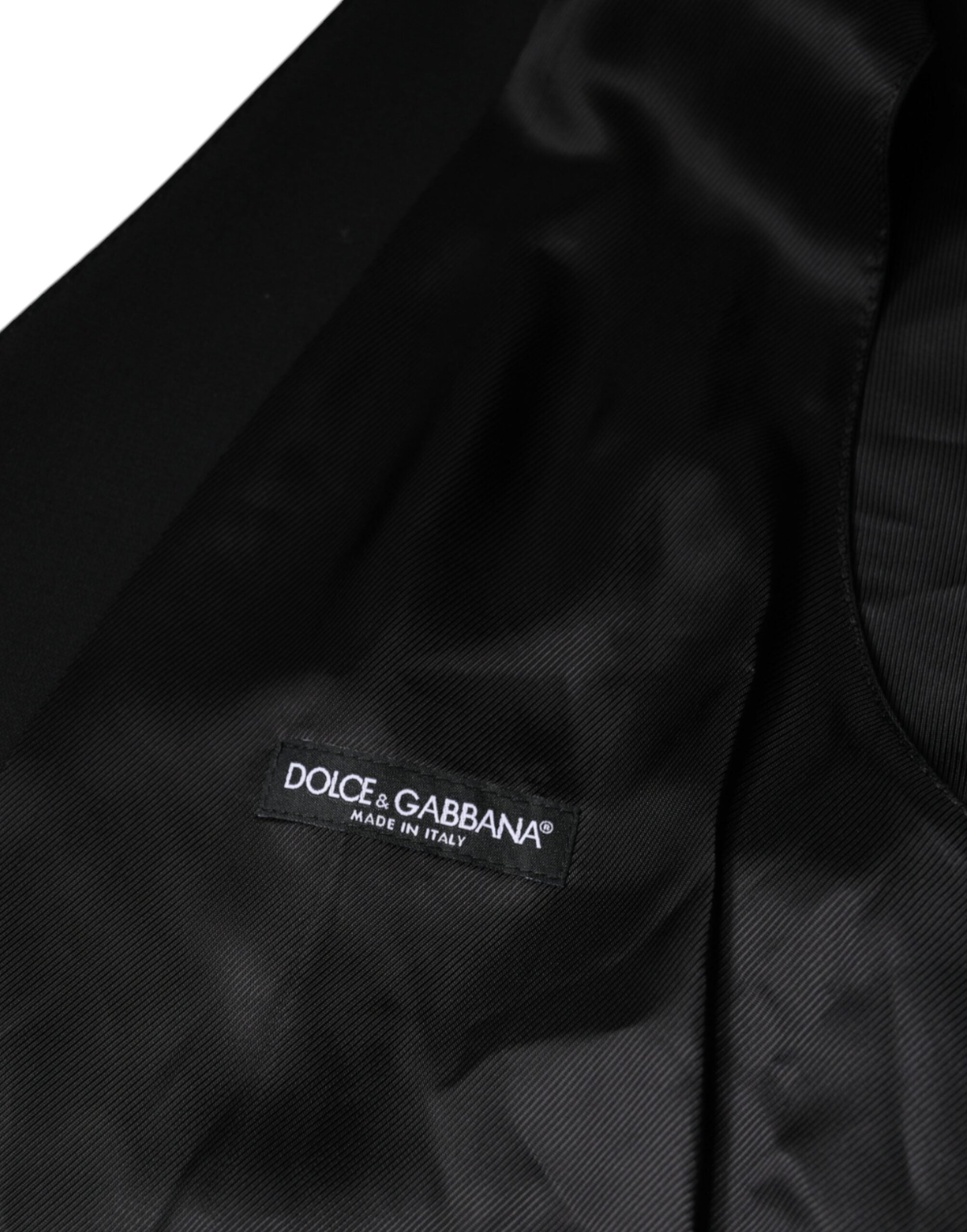 Dolce &amp; Gabbana Schwarze Wollweste für Herren, formell