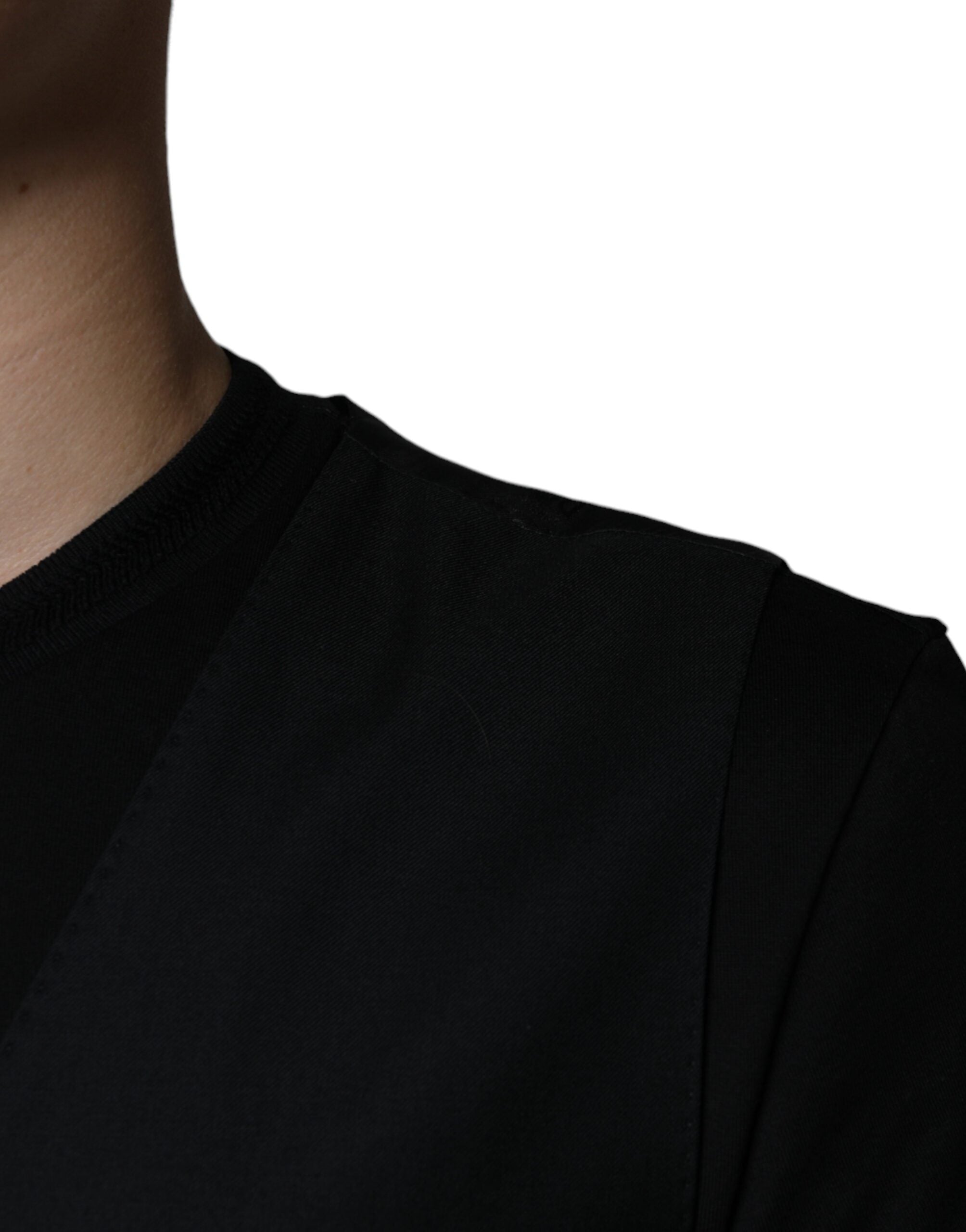 Dolce &amp; Gabbana Schwarze Wollweste, formelles Abendkleid