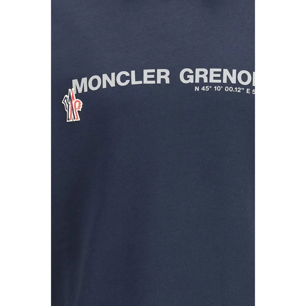 Moncler Grenoble Blue Cotton Sportswear