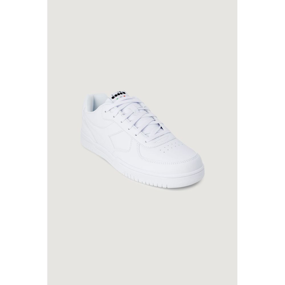 Baskets Diadora en cuir artificiel blanc
