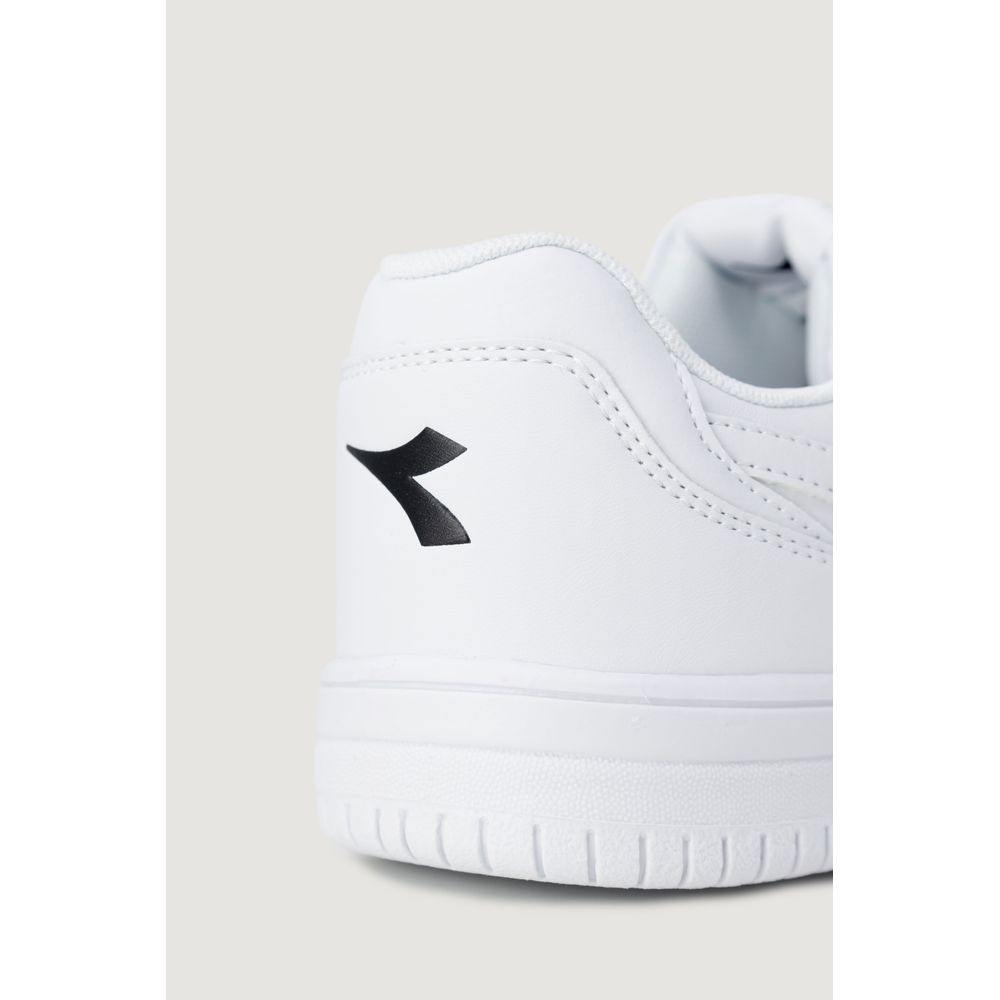 Baskets Diadora en cuir artificiel blanc