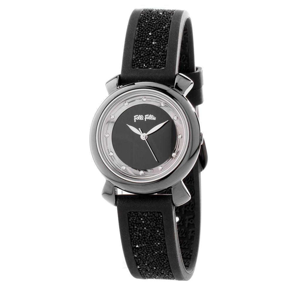 Montre en plastique noir Folli Follie