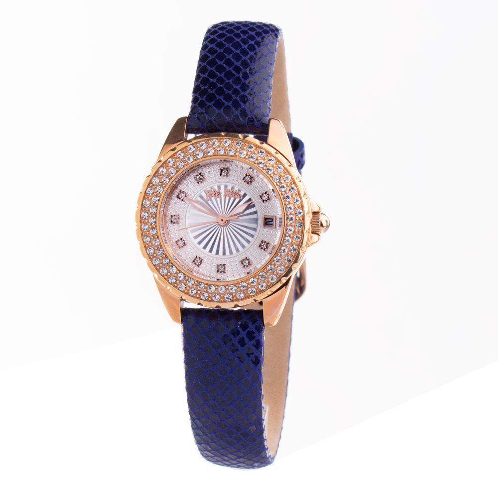 Montre Folli Follie en cuir bleu