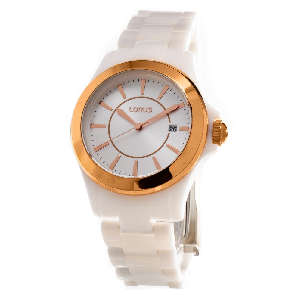 Montre en plastique blanc Lorus