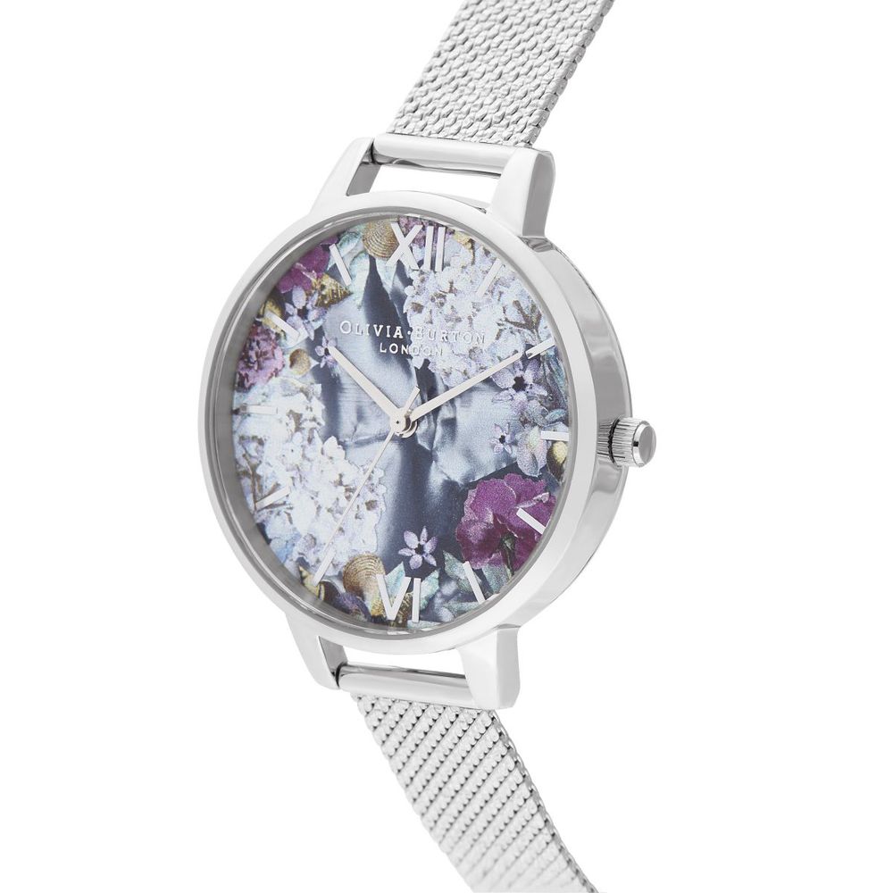 Montre Olivia Burton en acier inoxydable argenté