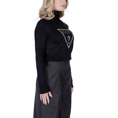 Guess Black Viscose Turtleneck