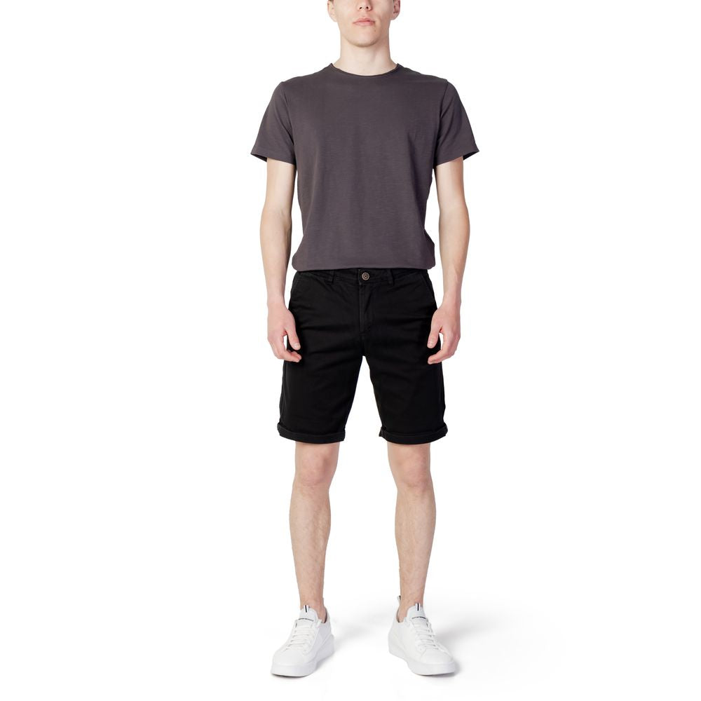 Jack Jones Schwarze Baumwollshorts