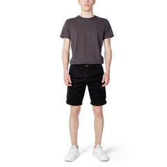 Jack Jones Schwarze Baumwollshorts