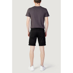 Jack Jones Schwarze Baumwollshorts