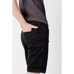 Jack Jones Schwarze Baumwollshorts