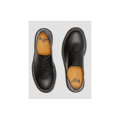 Semelles compensées en cuir noir Dr. Martens