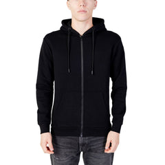 Sweat à capuche noir en polyester Jack Jones