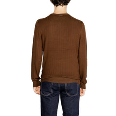 Antony Morato brauner Viskosepullover