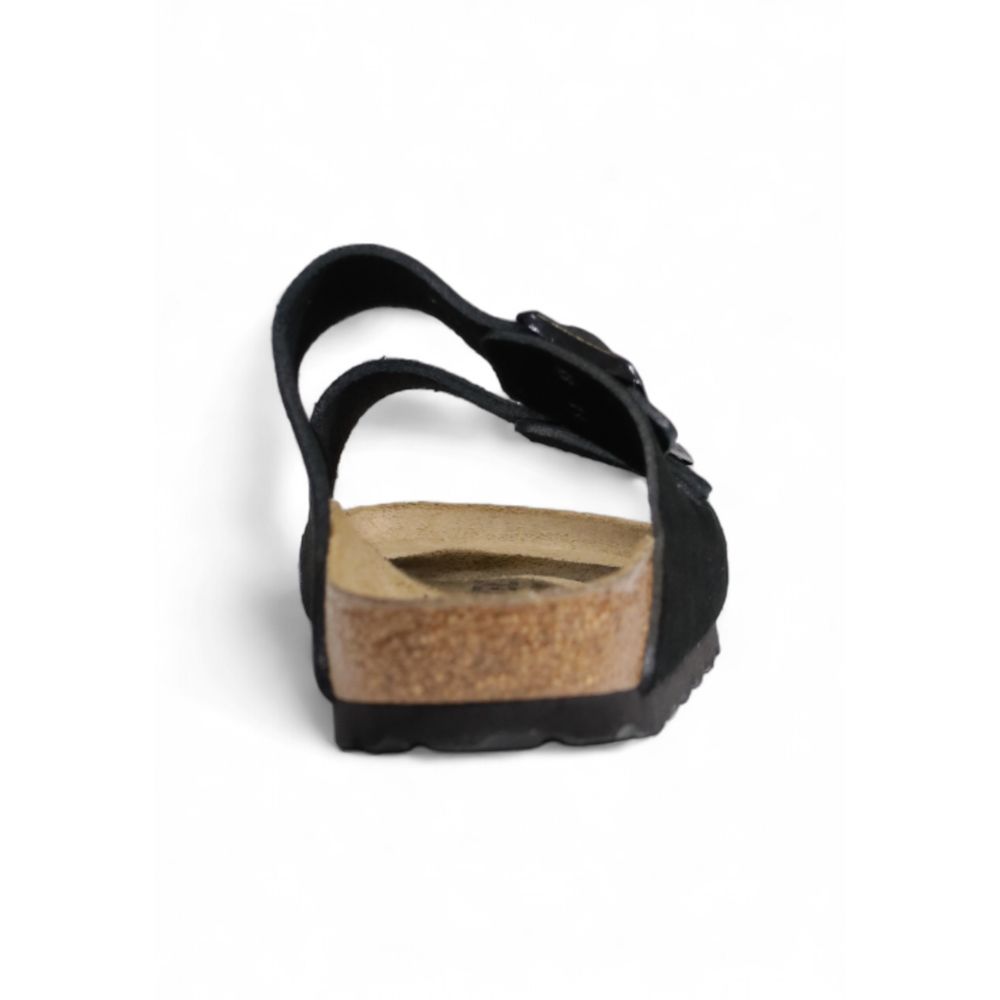 Sandalo in Pelle Scamosciata Nera Birkenstock