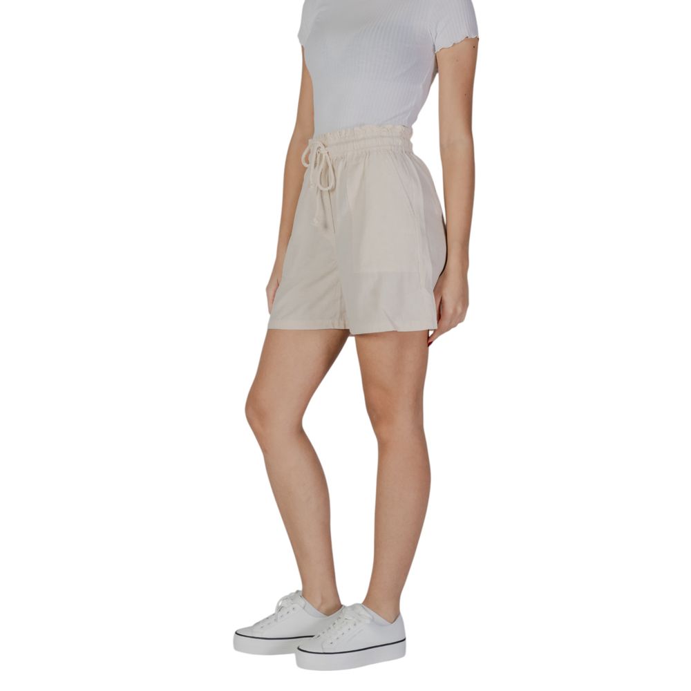 B.Young Short en coton beige