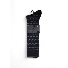 Emporio Armani Unterwäsche Schwarze Baumwollsocke