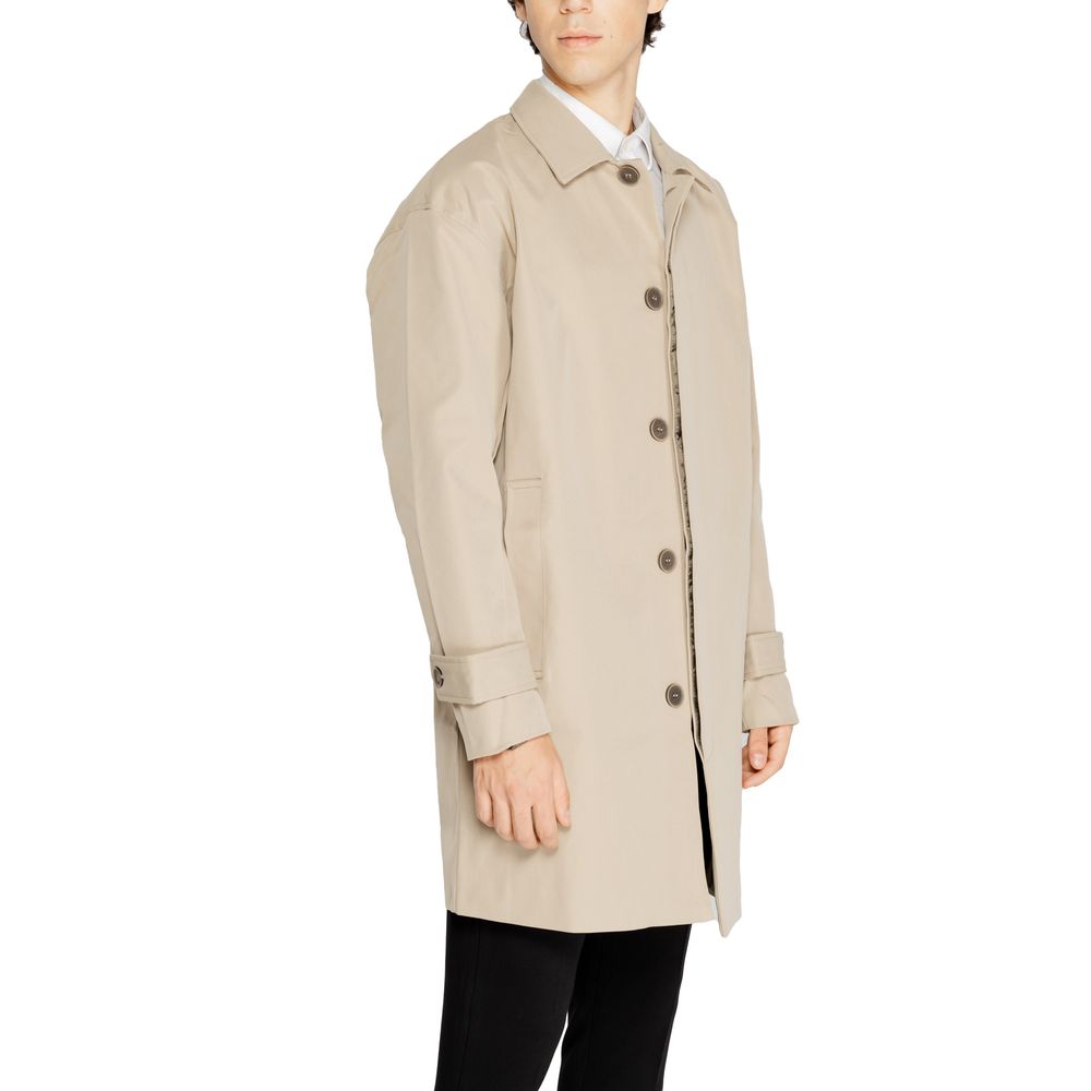 Cappotto Impermeabile in Poliestere Beige Only & Sons