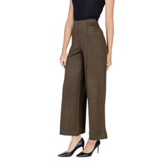 Pantalon ICHI vert en polyester