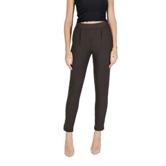 ICHI Brown Polyester Pant