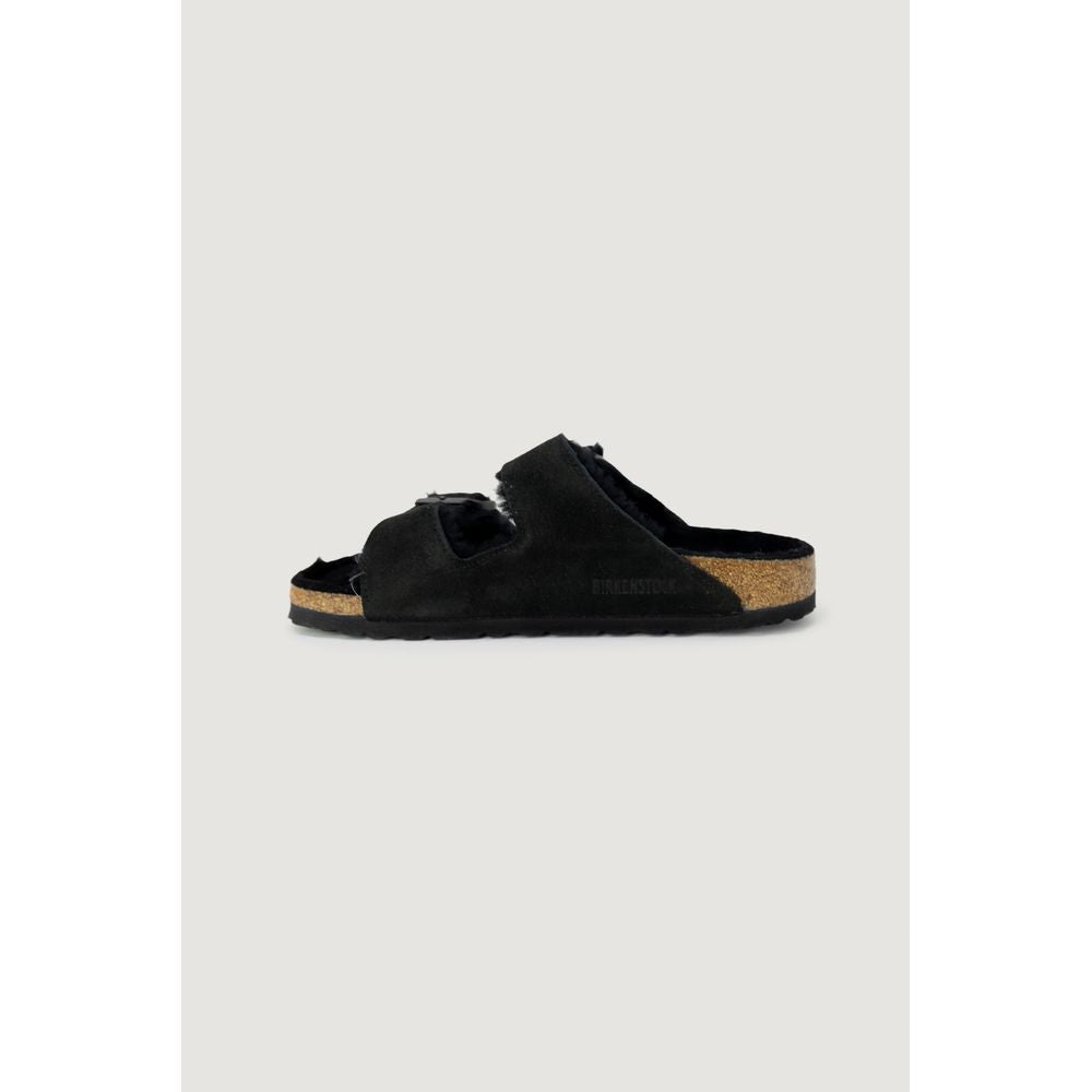 Sandalo in Pelle Scamosciata Nera Birkenstock